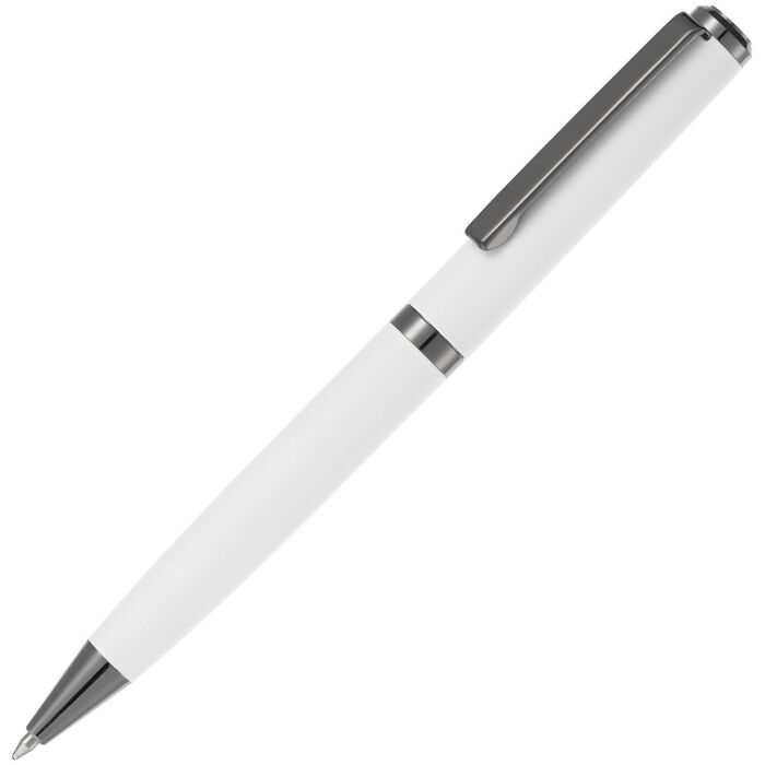 Ручка шариковая Inkish Gunmetal в футляре, белая