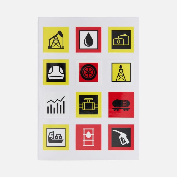 Стикерпак UV-DTF Industry, нефть