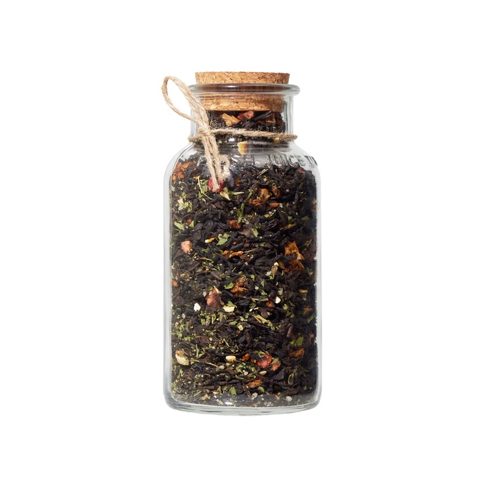 Сокочай чёрный Ананас, клубника, мята, мёд, лимон, 130 г.