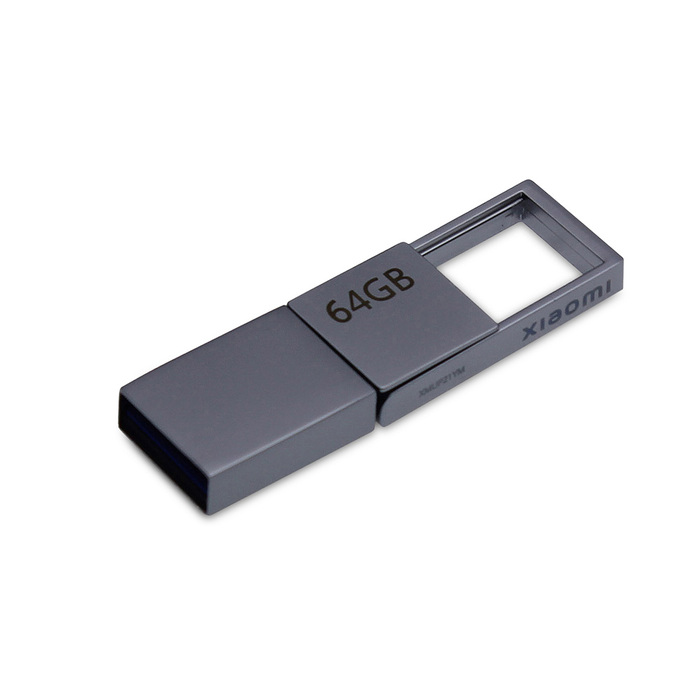 USB 3.0-флешка на 64 Гб с разъемами USB-A и Type-C, серебристый