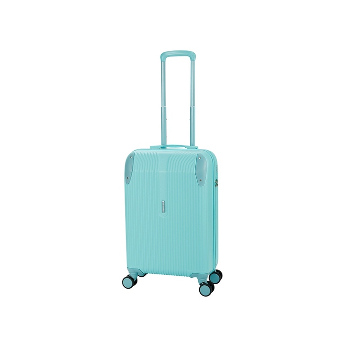 Чемодан TORBER В Отпуск, бирюзовый, ABS-пластик, 41 х 25 х 61 см, 48 л, 2,7 кг