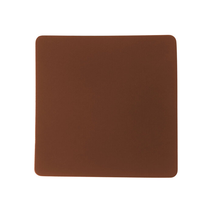 ПАТЧ КВАДРАТ soft-touch (коричневый ) 5,5 х 5,5 см