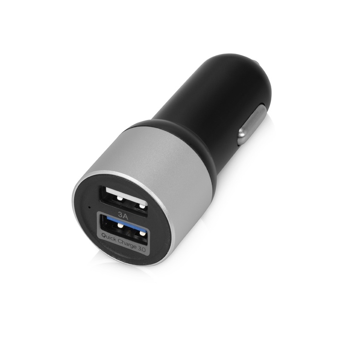 Адаптер автомобильный USB с функцией быстрой зарядки QC 3.0 