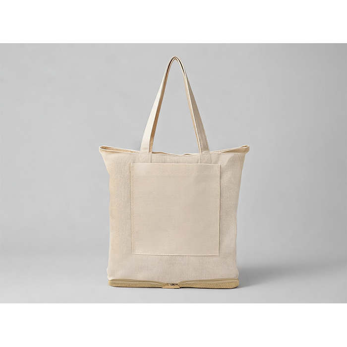 Складная сумка Jute из джута и хлопка, натуральный