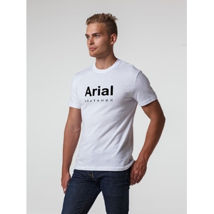 Футболка Arial обитания, белая, размер S