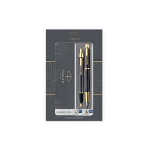 Набор «Parker IM Core Black GT»: ручка шариковая, ручка перьевая