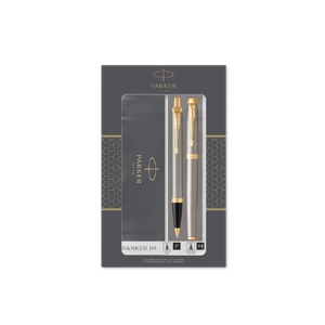 Набор «Parker IM Core Brushed Metal GT»: ручка шариковая, ручка роллер