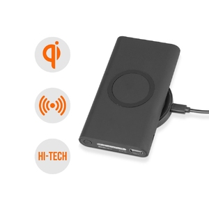 Портативный набор с беспроводным зарядным устройством (power bank) "Force", 8000 mAh